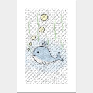 The happy Whale - A polygon Design Posters and Art